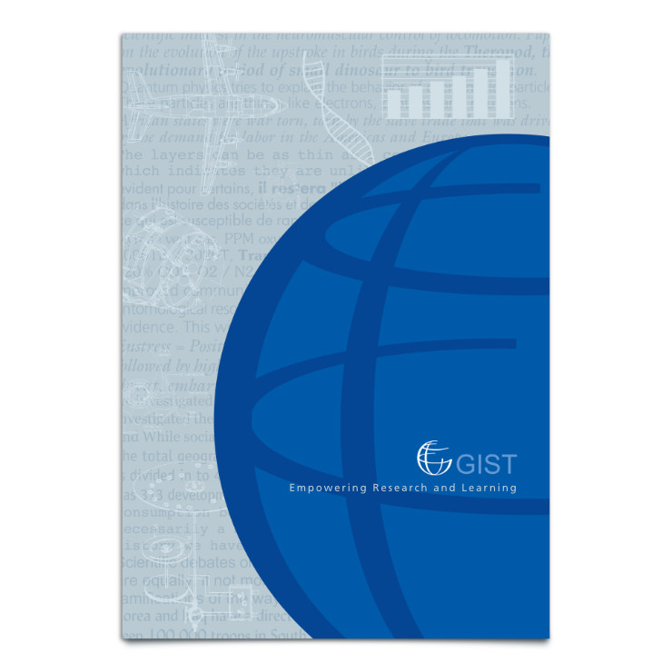 GIST corporate brochure cover design