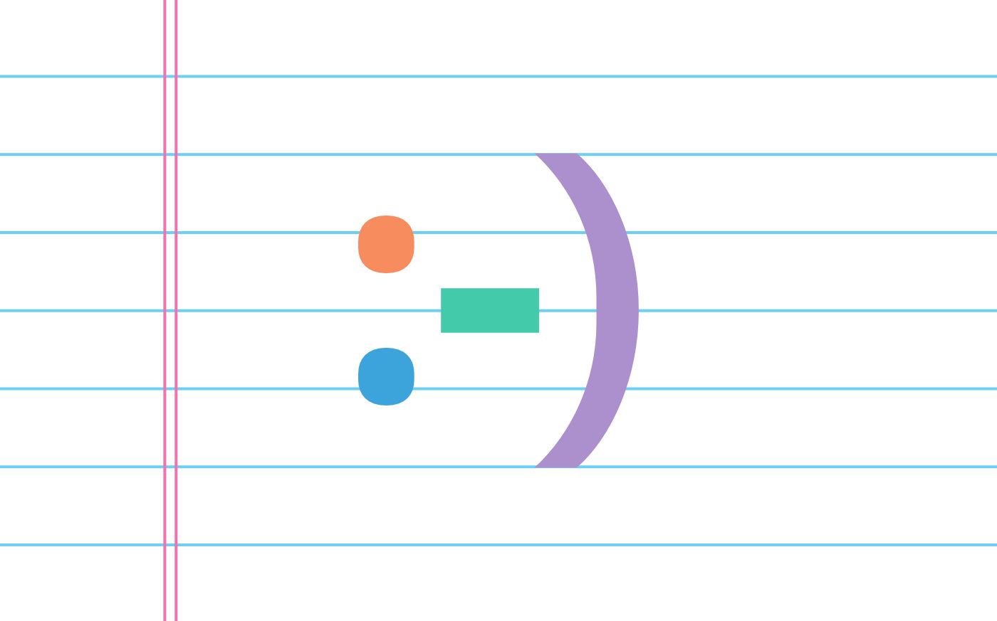 A colourful smiley (Mayank's logo) over a ruled notebook background