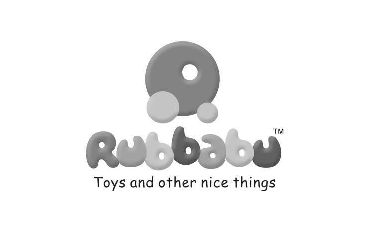 Rubabbu logo in black and greys