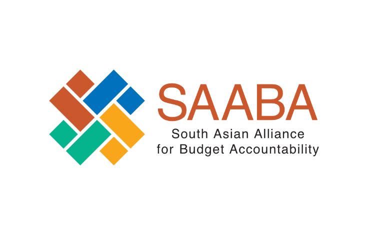 South Asian Alliance for Budget Accountability logo design (in colour on a white background)