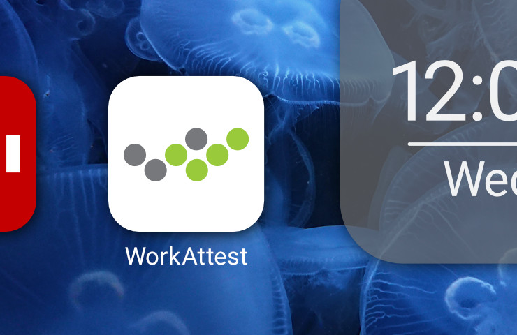 WorkAttest pictorial mark on a white background inside an app icon